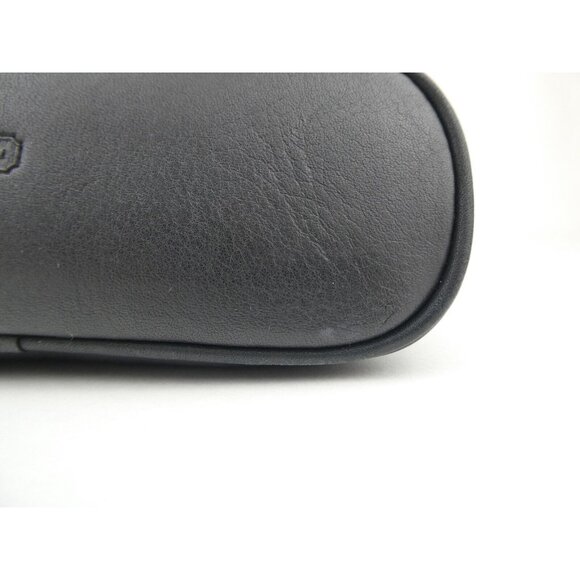 Coach Black Leather Medium Cosmetic Case Pouch - Picture 9 of 16